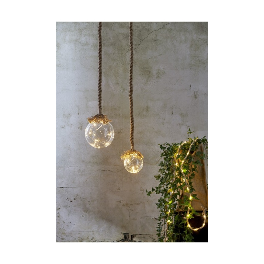 Eglo - LED Joulukoriste 15xLED/0,06W/3xAA