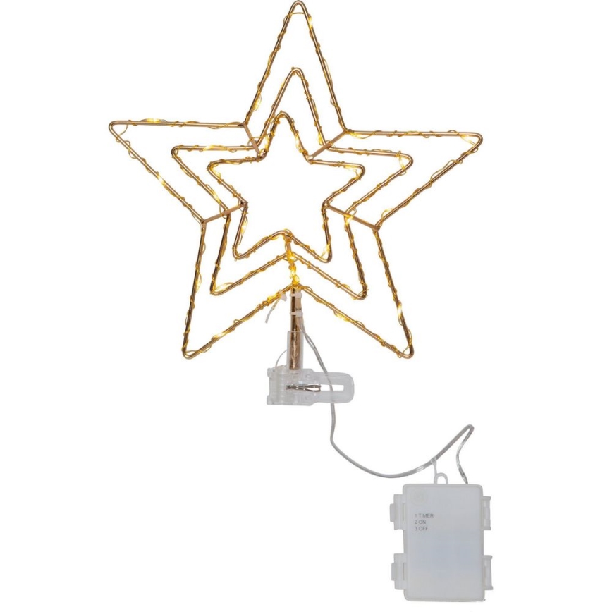 Eglo - LED ulkojoulukoriste TOPSY 30xLED/0,06W/3xAA IP44