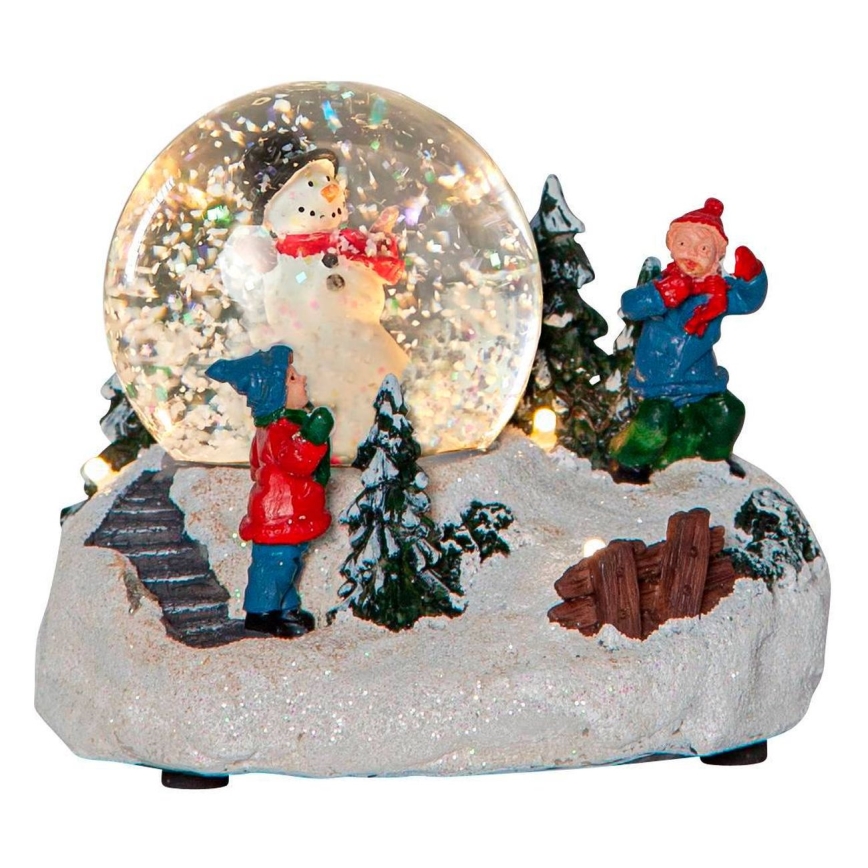 Eglo 411482 - LED-joulukoriste WINTERVILLE LED/2xAAA lumipallo