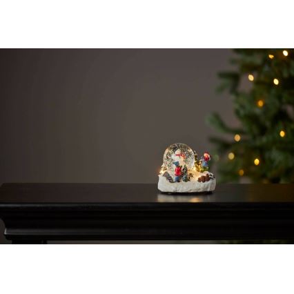 Eglo 411482 - LED-joulukoriste WINTERVILLE LED/2xAAA lumipallo