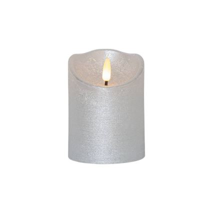 Eglo 411502 - LED Kynttilä FLAMME RUSTIC LED/2xAA hopea