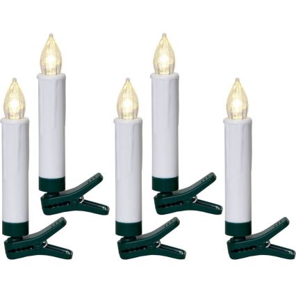 Eglo - SET 5x LED joulukuusen kynttilät 1xLED/0,06W/1xAA IP44