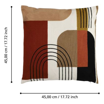 Eglo - Koristetyyny 45x45 cm värikäs