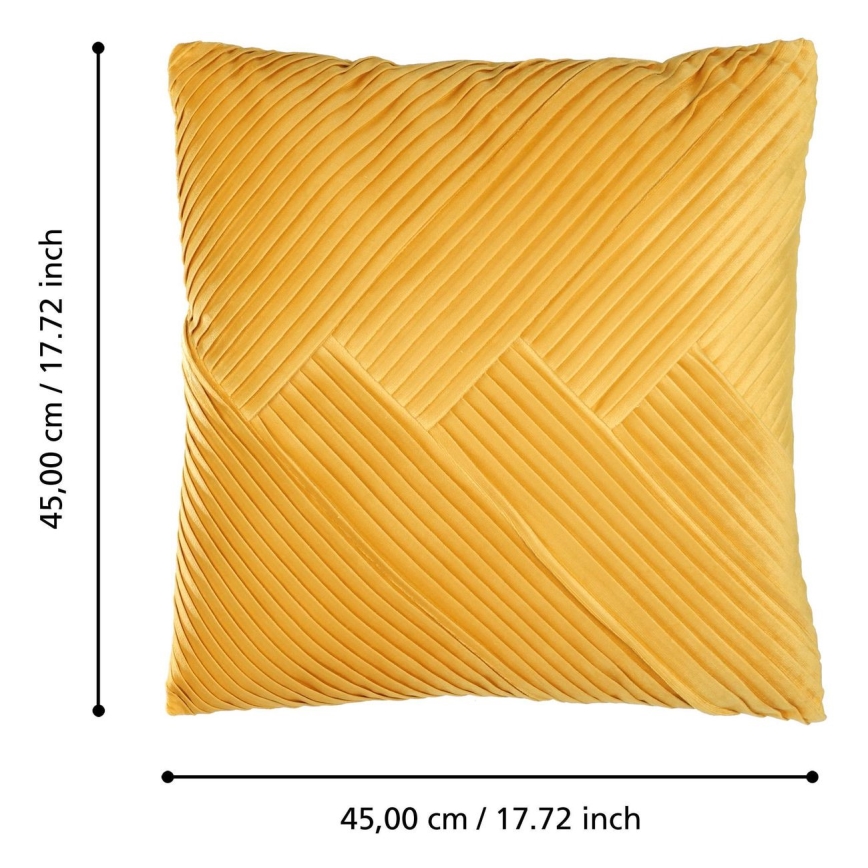 Eglo - Koristetyyny 45x45 cm keltainen