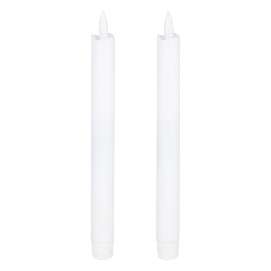 Eglo - SETTI 2x LED Kynttilä LED/1xAAA 24,5 cm valkoinen