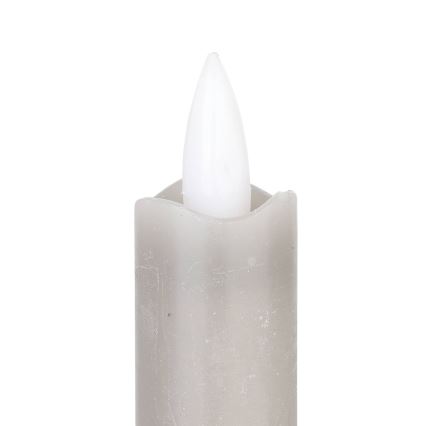 Eglo - SETTI 2x LED Kynttilä LED/1xAAA 24,5 cm harmaa