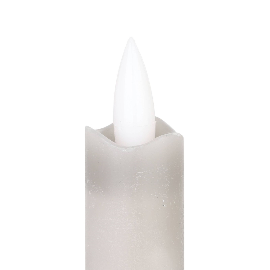 Eglo 422223 - SETTI 2x LED-kynttilä ANTANABE LED/1xAAA 15 cm harmaa