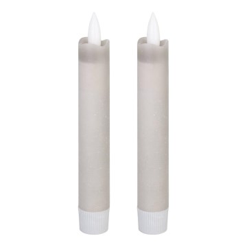 Eglo 422223 - SETTI 2x LED Kynttilä ANTANABE LED/1xAAA 15 cm harmaa