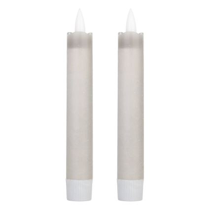 Eglo 422223 - SETTI 2x LED Kynttilä ANTANABE LED/1xAAA 15 cm harmaa