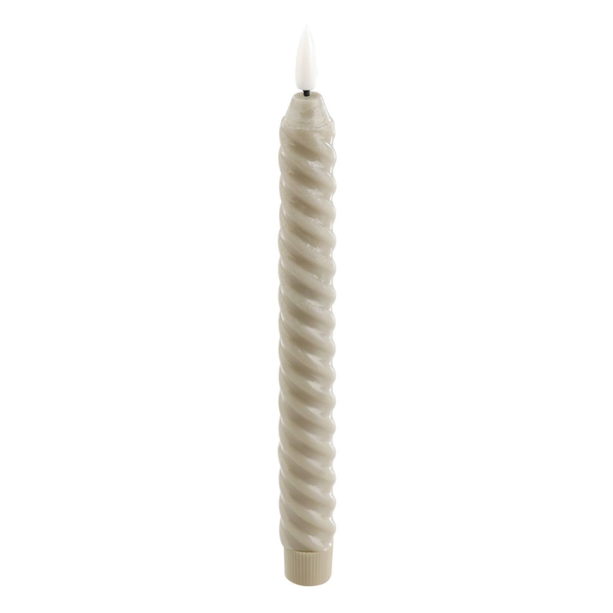 Eglo - SETTI 2x LED Kynttilä LED/1xAAA 24,5 cm beige