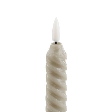Eglo - SETTI 2x LED Kynttilä LED/1xAAA 24,5 cm beige