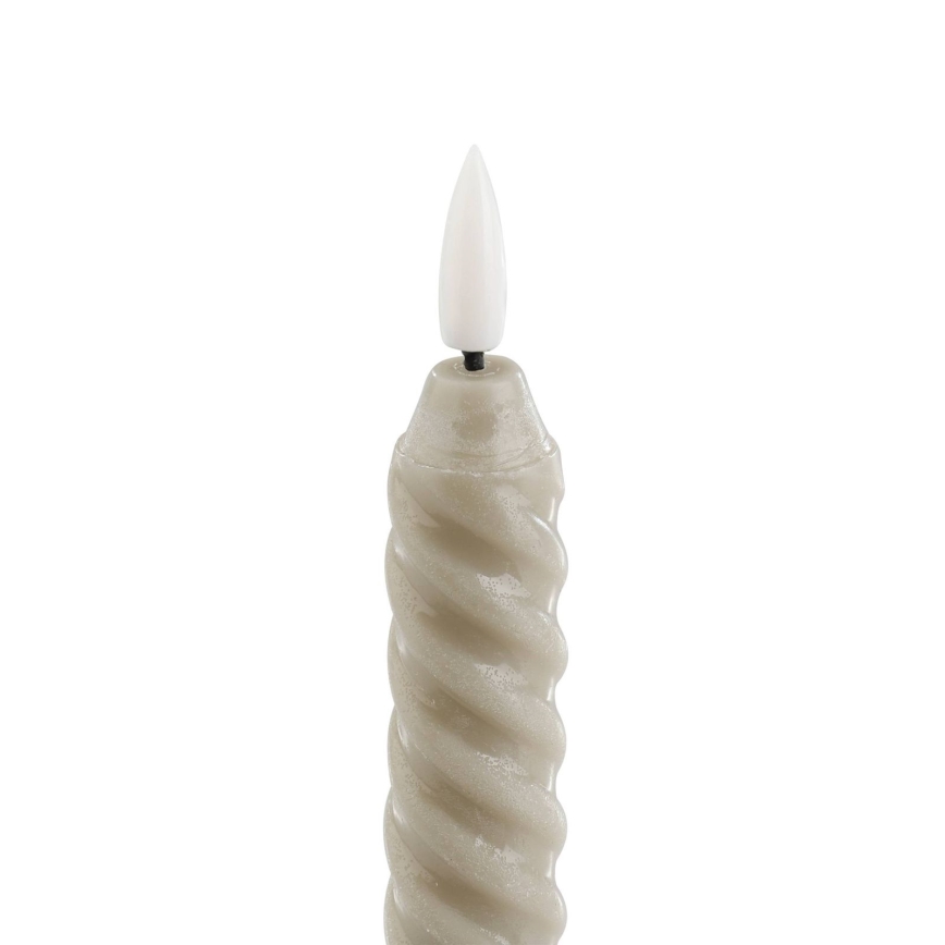Eglo - SETTI 2x LED Kynttilä LED/1xAAA 24,5 cm beige