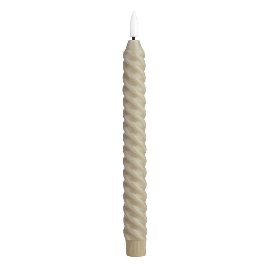 Eglo - SETTI 2x LED Kynttilä LED/1xAAA 24,5 cm beige
