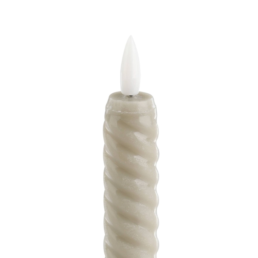 Eglo - SETTI 2x LED Kynttilä LED/1xAAA 15 cm beige