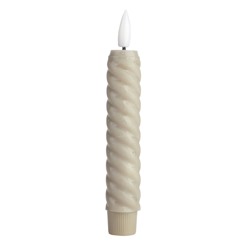 Eglo - SETTI 2x LED Kynttilä LED/1xAAA 15 cm beige