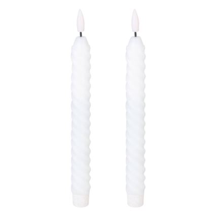 Eglo - SETTI 2x LED Kynttilä LED/1xAAA 25 cm valkoinen