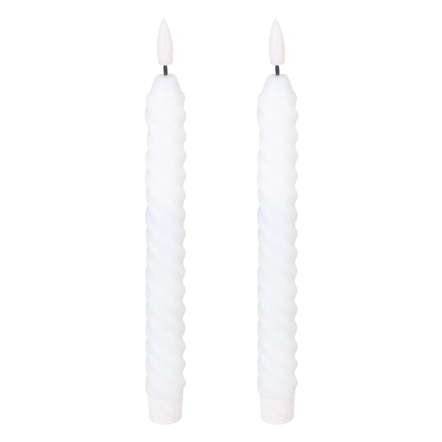 Eglo - SETTI 2x LED Kynttilä LED/1xAAA 25 cm valkoinen