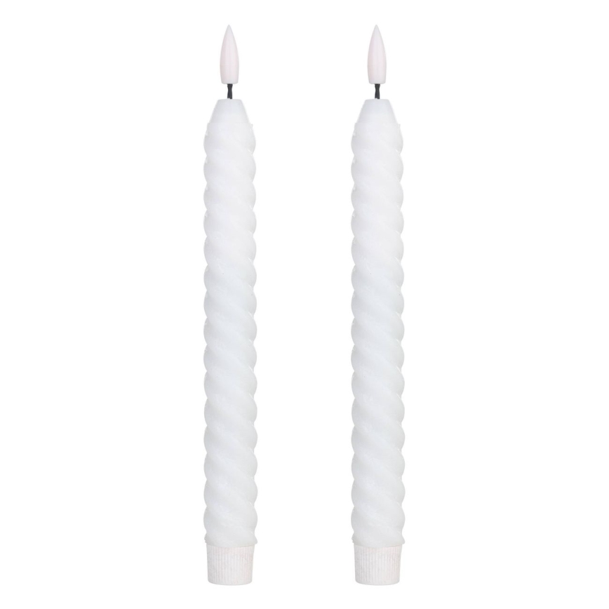 Eglo - SETTI 2x LED Kynttilä LED/1xAAA 25 cm valkoinen
