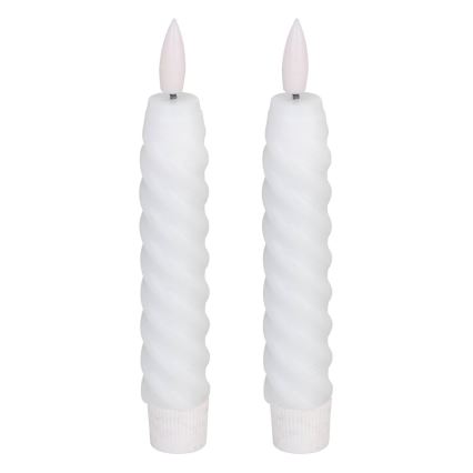 Eglo - SETTI 2x LED Kynttilä LED/1xAAA 15 cm valkoinen