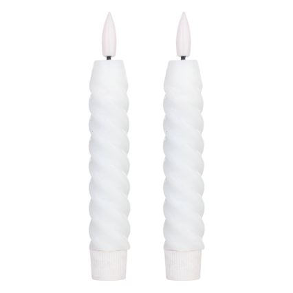 Eglo - SETTI 2x LED Kynttilä LED/1xAAA 15 cm valkoinen