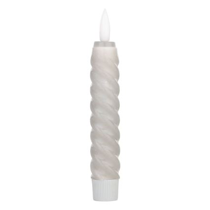 Eglo - SETTI 2x LED Kynttilä LED/1xAAA 15 cm harmaa