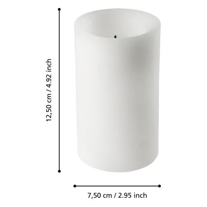 Eglo - LED Candle LED/2xAA lämpimänvalkoinen