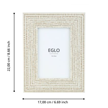 Eglo - valokuvakehys 10x15 cm kerma