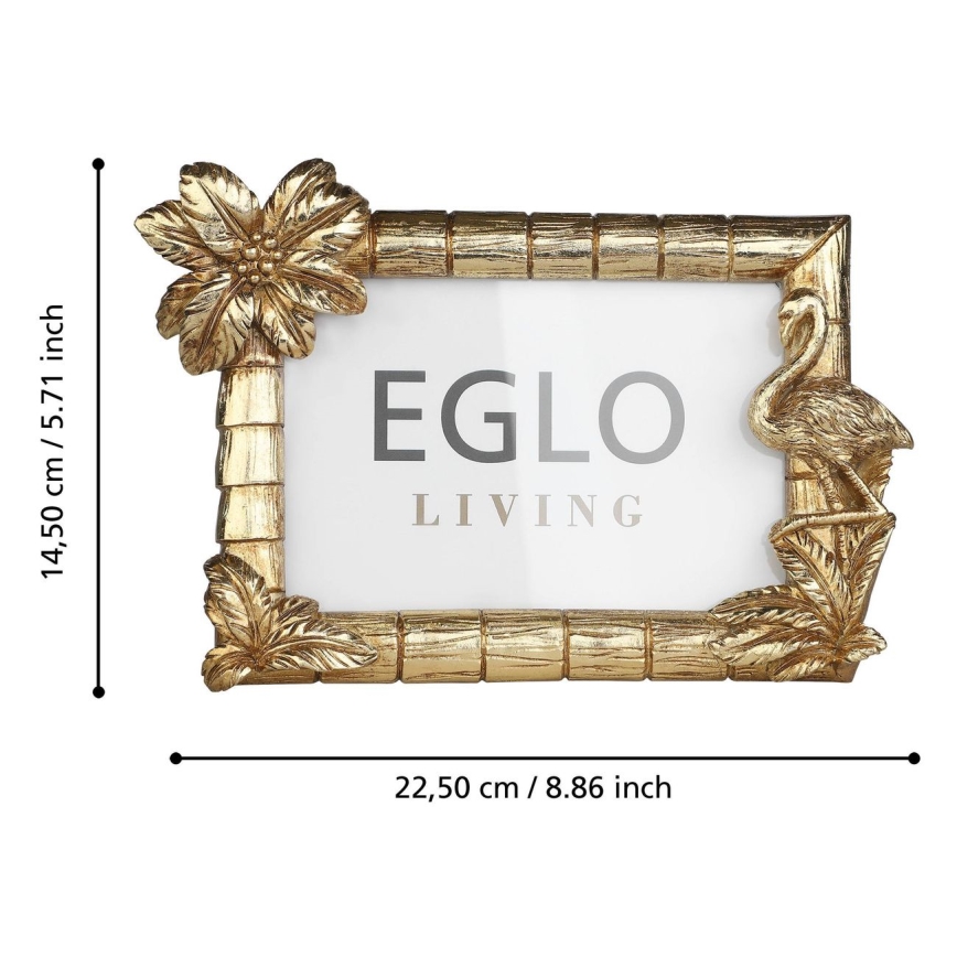 Eglo - valokuvakehys 10x15 cm kulta