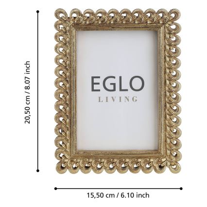 Eglo - valokuvakehys 10x15 cm kulta