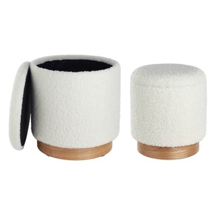 Eglo - SETTI 2x Tabouret halkaisija 30,5/37 cm valkoinen