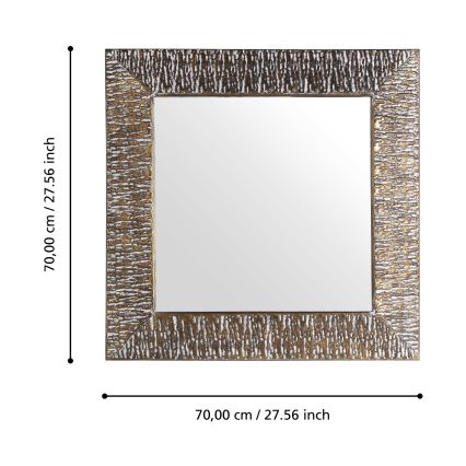 Eglo 425075 - TOAMASINA 70x70 cm seinäpeili, pronssinvärinen