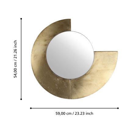 Eglo 425078 - Seinäpeili TOAMASINA 54x59 cm kultainen