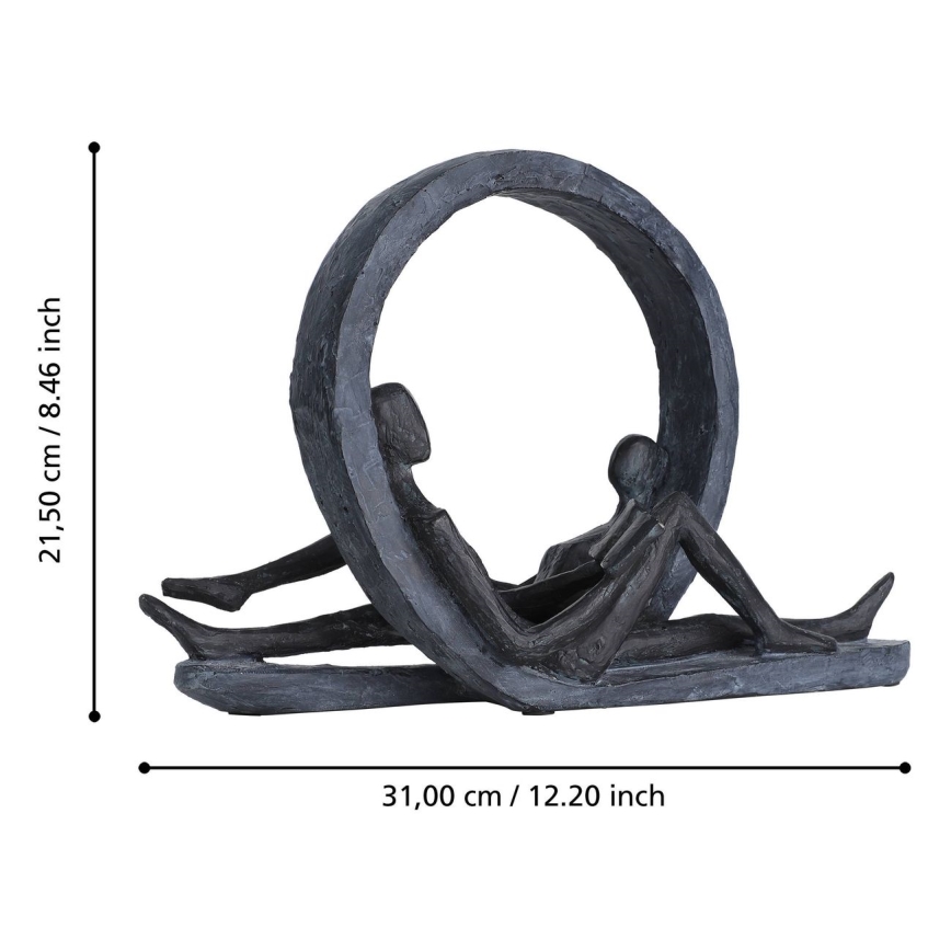 Eglo - Metallikoriste 21,5x31 cm hartsi