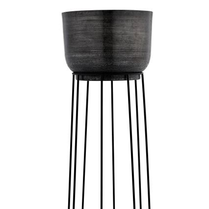 Eglo - SETTI 3x Metallinen kukkaruukku musta