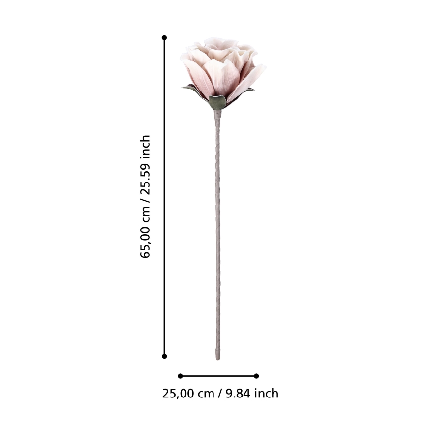 Eglo - Tekokukka 65 cm vaaleanpunainen