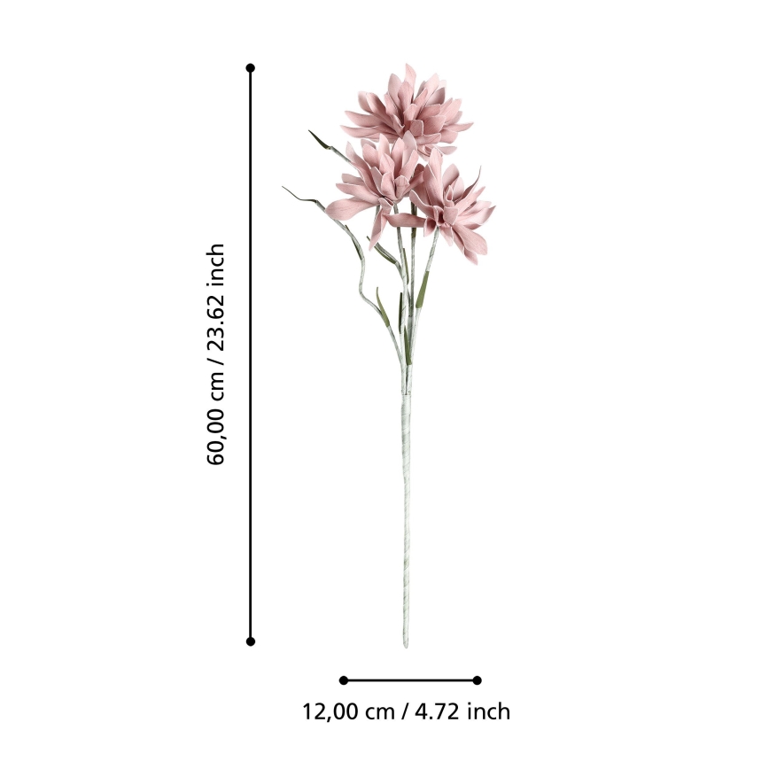 Eglo - Tekokukka 60 cm vaaleanpunainen