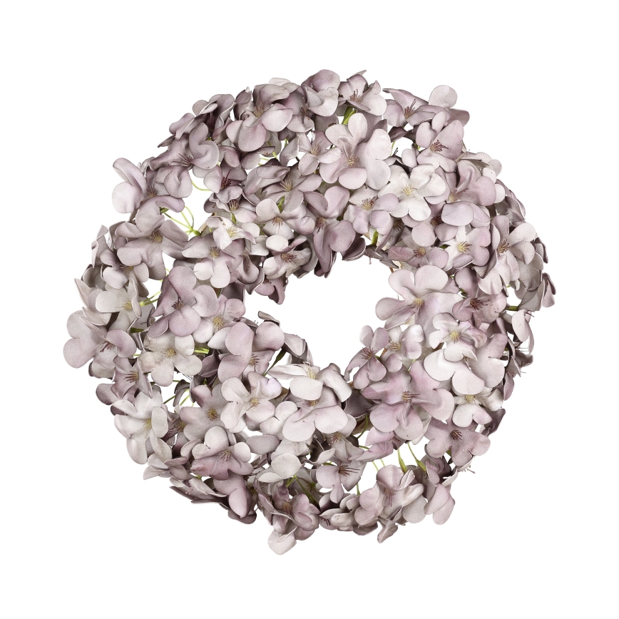 Eglo - Keinotekoinen kukkaseppele halkaisija 35 cm violetti