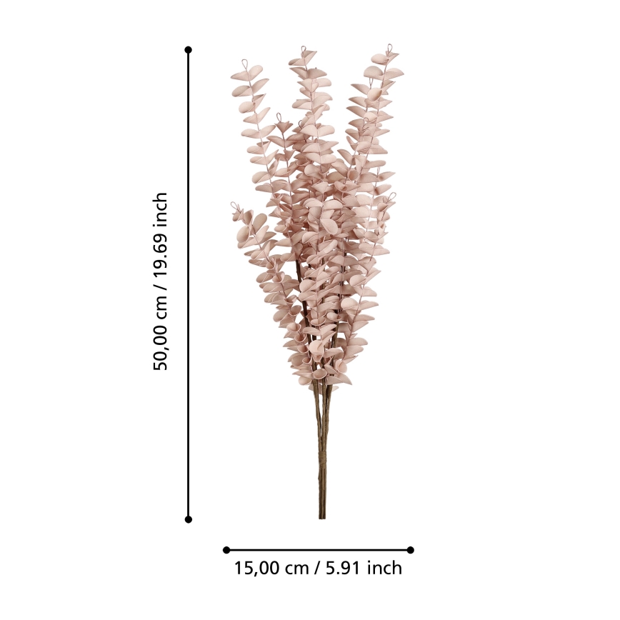 Eglo - Tekokukka 50 cm vaaleanpunainen
