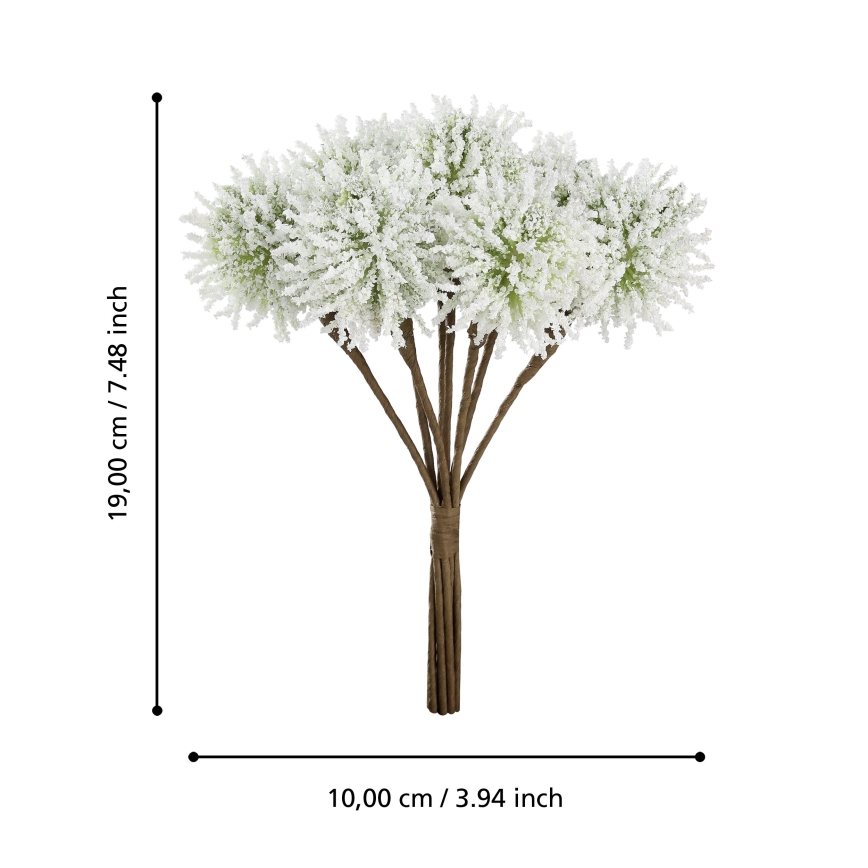 Eglo - Tekokukka 19 cm valkoinen