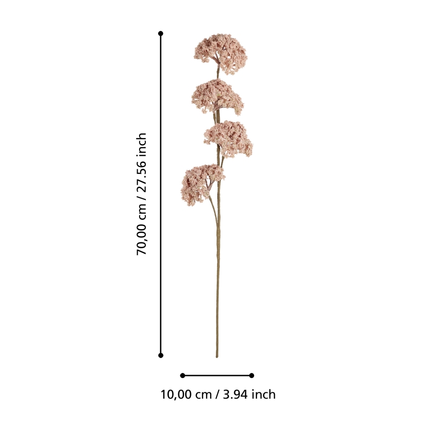 Eglo - Tekokukka 70 cm vaaleanpunainen