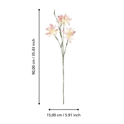 Eglo - Tekokukka 90 cm vaaleanpunainen