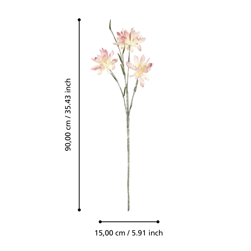 Eglo - Tekokukka 90 cm vaaleanpunainen