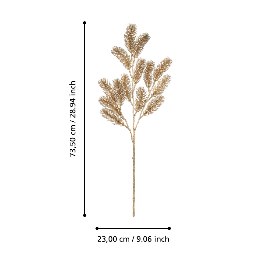 Eglo - Keinotekoinen jouluoksa 73,5 cm kulta