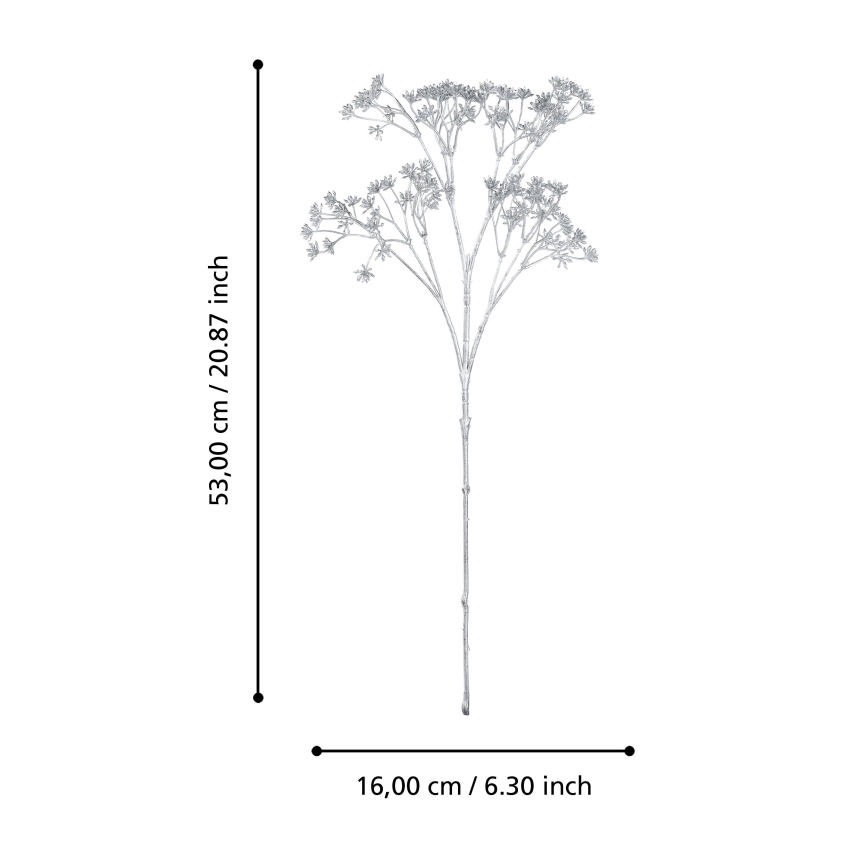 Eglo - Tekokukka 53 cm hopea