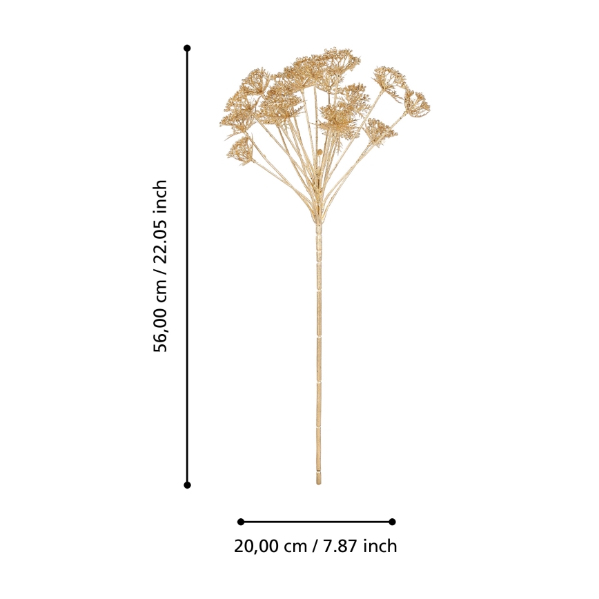 Eglo - Tekokukka 56 cm kulta