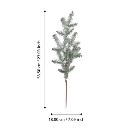 Eglo - Keinotekoinen jouluoksa 58,5 cm vihreä