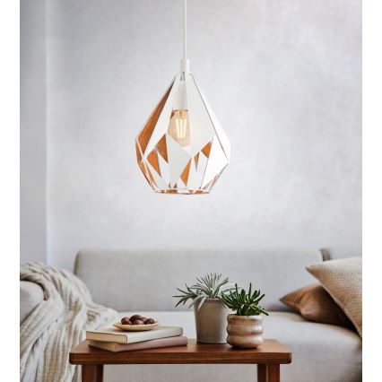 Eglo 43001 - Kattokruunu narulla CARLTON 1xE27/60W/230V