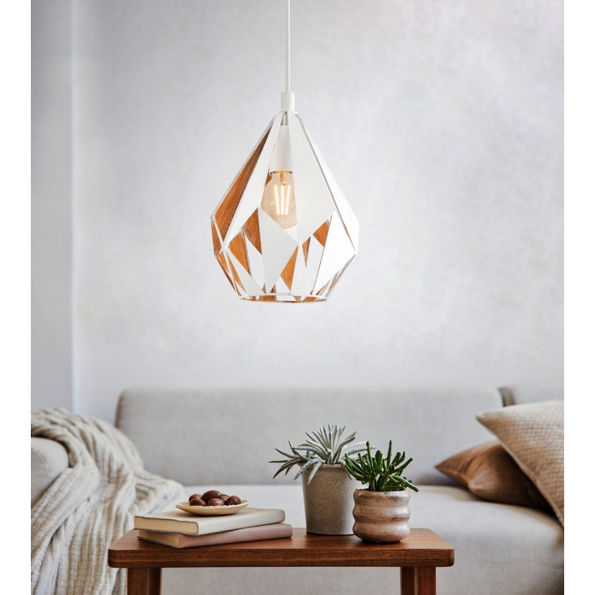 Eglo 43001 - Kattokruunu narulla CARLTON 1xE27/60W/230V