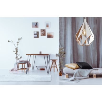 Eglo 43001 - Kattokruunu narulla CARLTON 1xE27/60W/230V