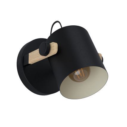 Eglo 43046 - Seinävalaisin HORNWOOD 1xE27/28W/230V